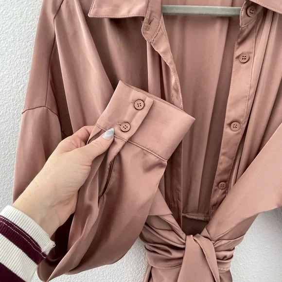 DO+BE Elegant Mocha Long Sleeve Dress - Picture 7 of 8